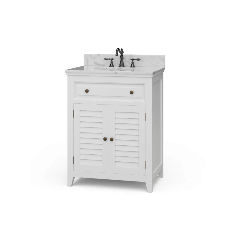 0911d88e2bb995891eda4e6bbd76325d Shutter Vanity W/ Sink & Marble Top - Image 1