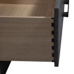 Mercury 62 Inch TV Console Entertainment Stands Driftwood Gray 19