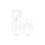 Milton Dining Chair Chairs & Benches Blue 21