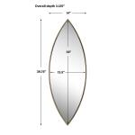 Ellipse Mirror, Gold - Image 8