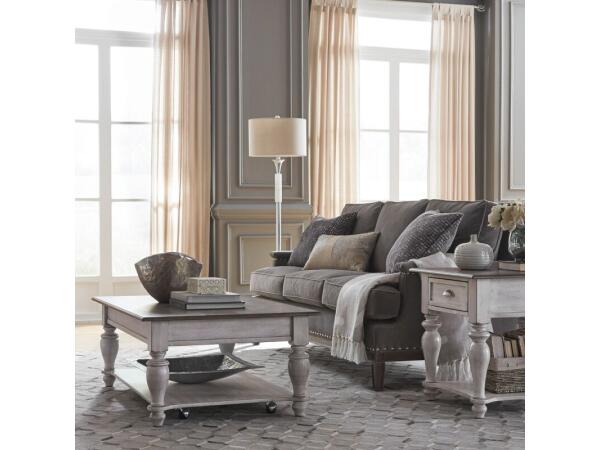 Ocean Isle 3 Piece Set Table Sets Antique White w/ Weathered Pine 2