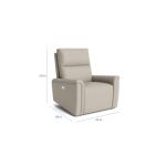 Harris Leather Pad Arm Zero Gravity Power Recliner Recliners Bassett Furniture 13