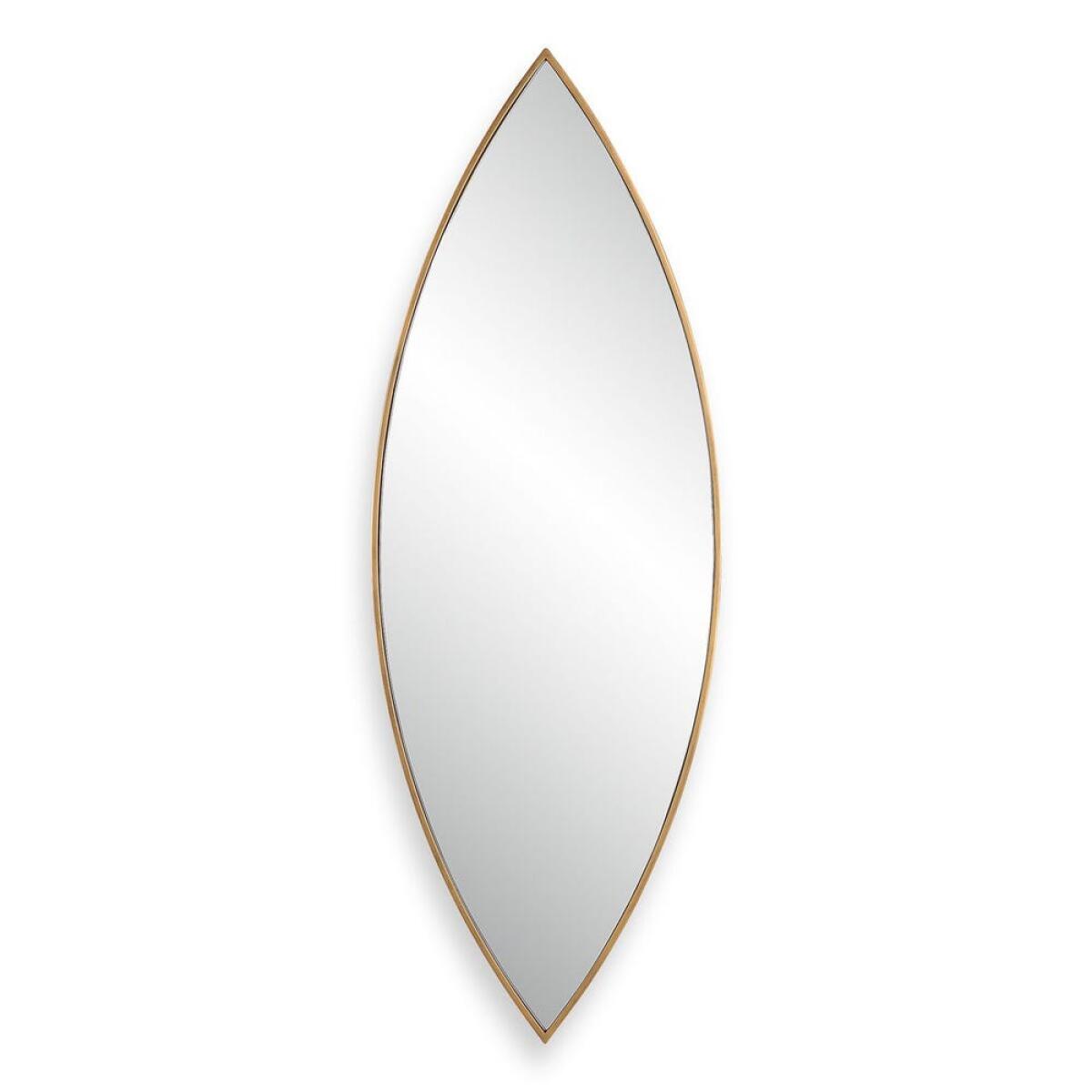 09ff3d3f44bf36bc97b68ecddff80170 Ellipse Mirror, Gold - Image 1