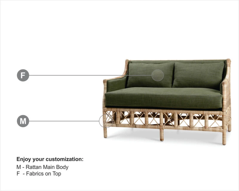 0a15eae3b9717e2eb8dd10059c39127e Rabana Rattan Loveseat - Image 1