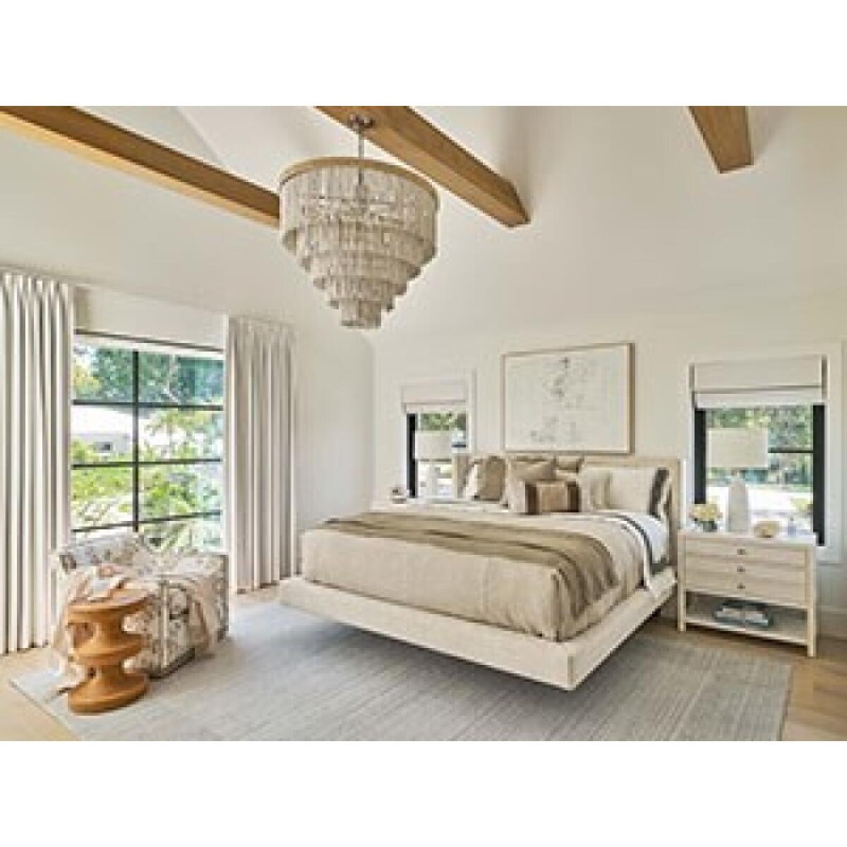 0a21cb804cbe7236183d6cc457e29ad9 Weekender Coastal Living Home Collection Sainte-Ann Upholstered Bed Queen - Image 1