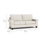 True Custom™ True Custom® Large Roll Arm Studio Sofa - Image 5