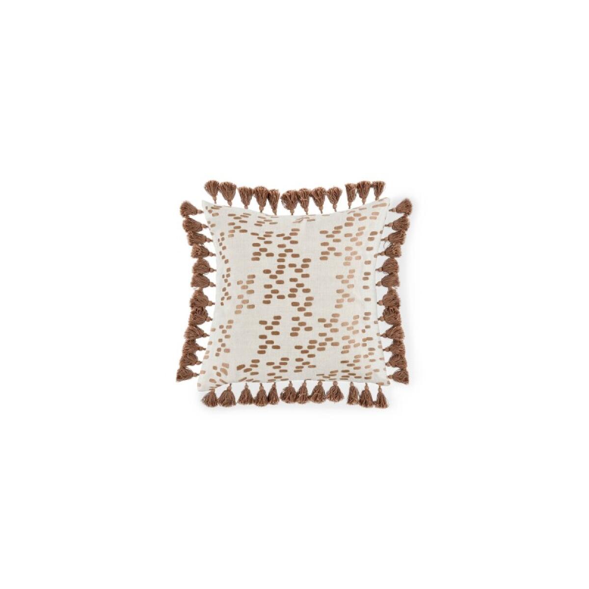 0a47dcb8ae2d435a2d4b5275841e4cb6 Dane Penny Brown Pillow - Image 1