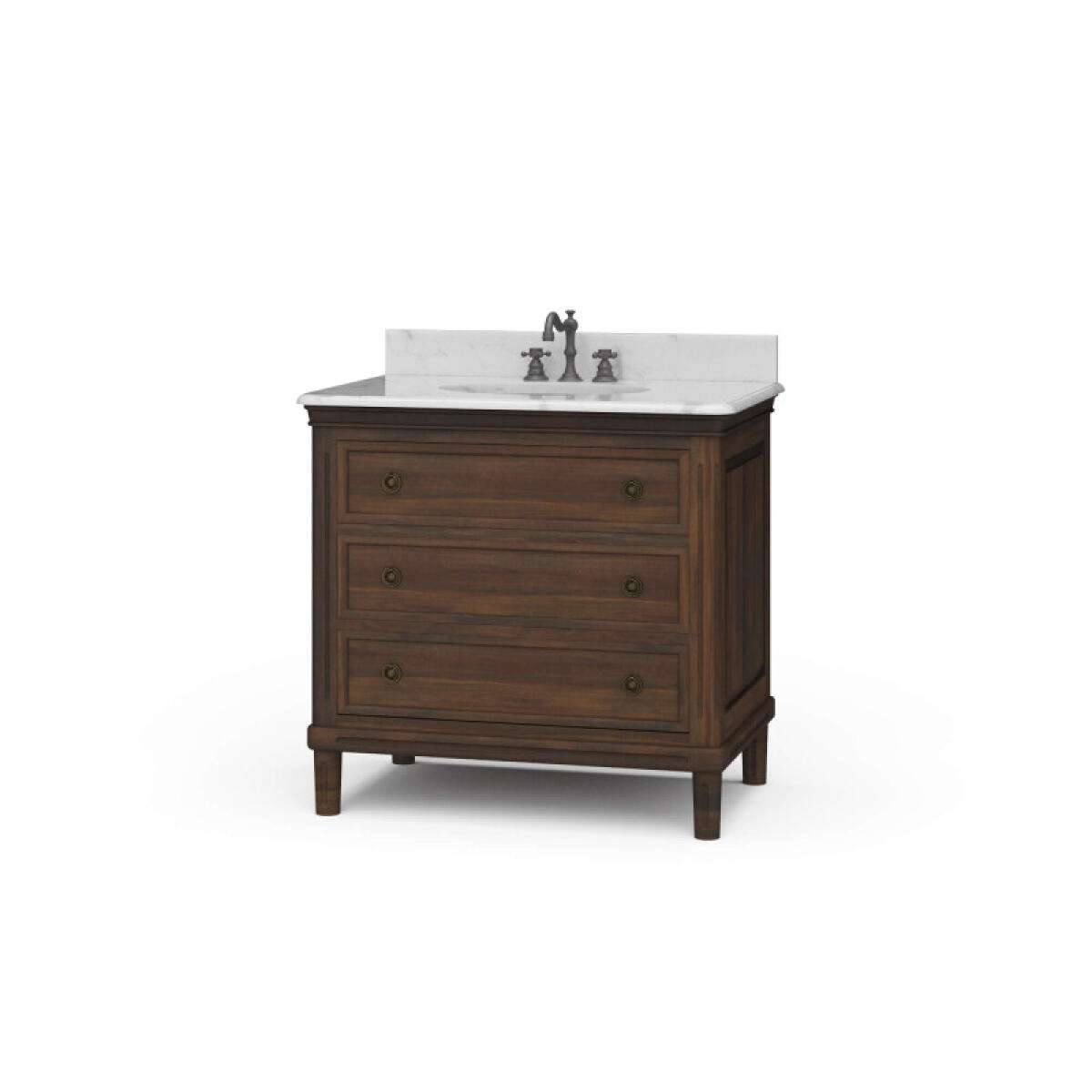 0a571f27d6ee96c2eb946f5ac6ee04d7 Hayward Single Vanity W/ Sink & Marble Top - Image 1