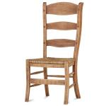 Peg & Dowel Ladder Back W/ Rush Seat Chairs & Benches Blue 15