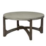 Cascade Round Cocktail Table Cocktail & Coffee Tables Brown 12