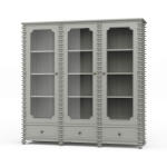Milano Bookcase W/ 3 Glass Doors
