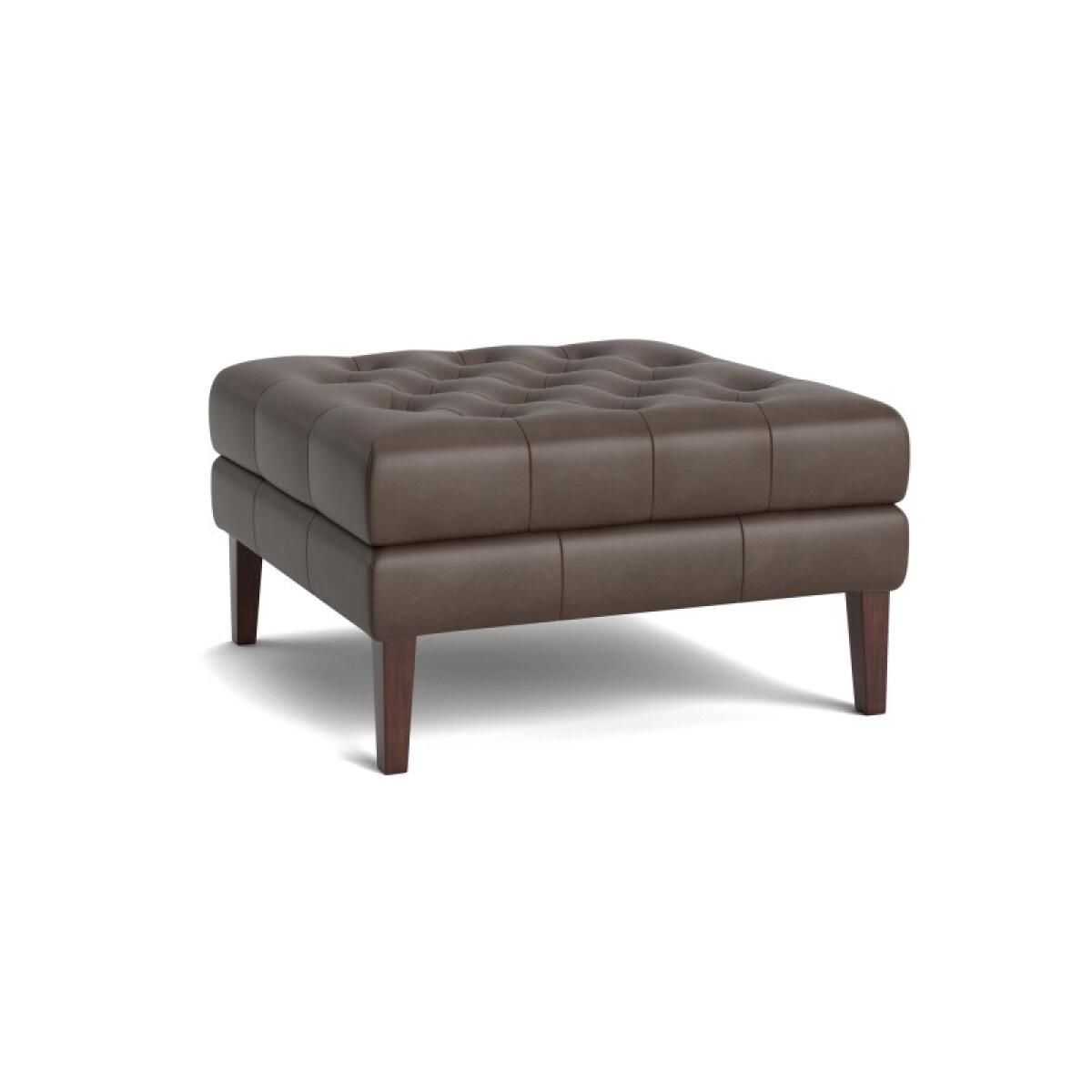 0a789ccd9922b931ffcdfe7f7d2a170e Danbury Leather Ottoman - Image 1