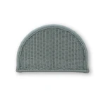 Scalloped Half Round Rattan Side Table Chairside Tables Bramble 17