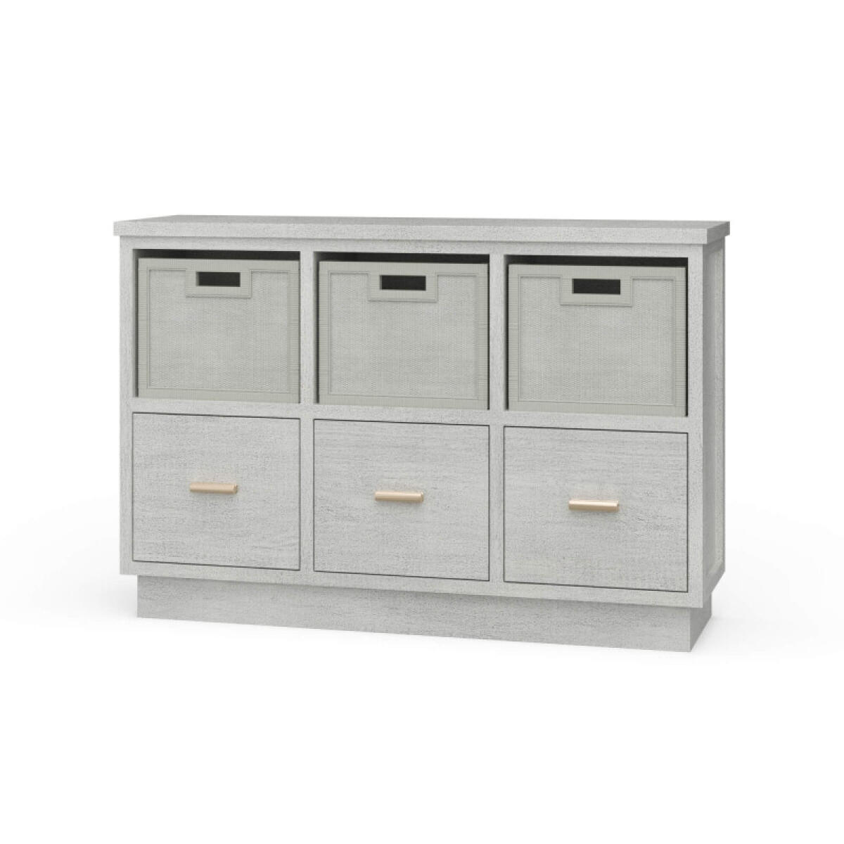 0af93dfc5d2595410364c6f81af0b9df Dakota Storage Unit W/ 3 Drawers & Rattan Baskets - Image 1