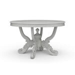Mandolin Dining Table W/ Solid Hardwood Top