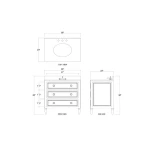 Cholet Single Vanity W/ Sink & Marble Top - Image 8