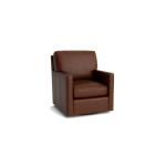 Trent Leather Thin Track Arm Swivel Chair Chairs Bassett Furniture 7