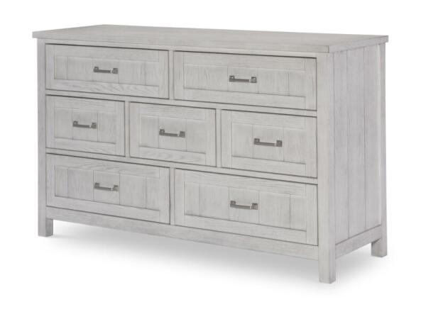 Seven Drawer Dresser Youth Dressers Bleached Linen