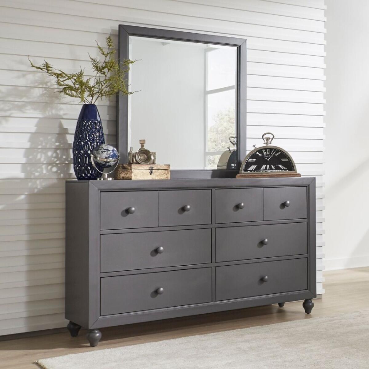 Cottage View Dresser & Mirror Youth Dressers Dark Gray 2 Cottage View Dresser & Mirror Youth Dressers Dark Gray 2