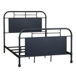 Vintage Series Full Metal Bed – Navy Youth Beds Distressed Metal 10