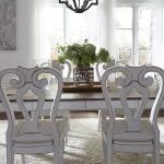 Magnolia Manor Splat Back Side Chair (RTA) Chairs & Benches Antique White & Weathered Bark 25