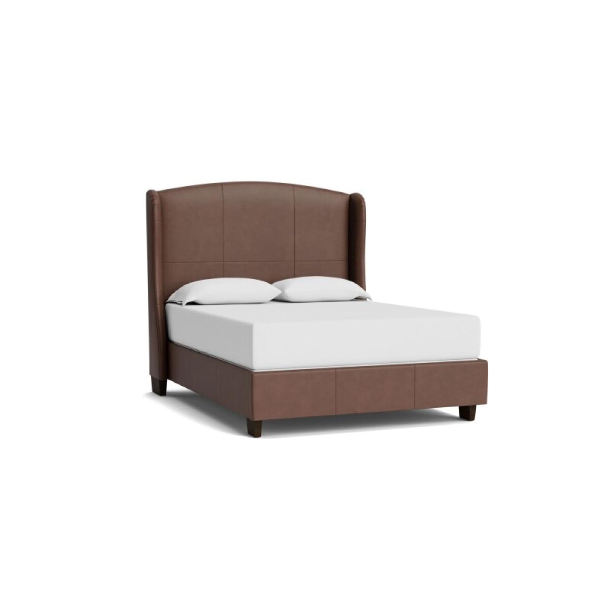 0b8f8638c7d30b3b1a8d3717fc03d697 Paris Leather Upholstered Bed - Image 1