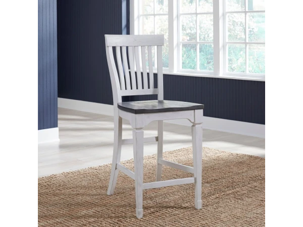 Allyson Park Counter Height Slat Back Chair Barstools Barstools