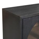 Archway 4 Door Accent Cabinet Dining Storage Black 23