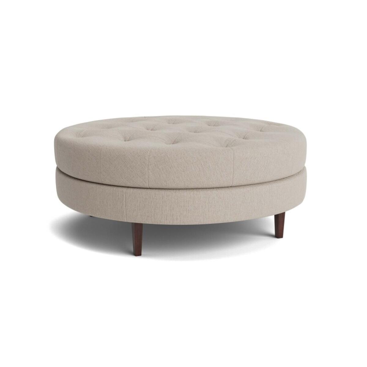 Delway Round Ottoman Ottomans & Poufs Bassett Furniture 2 Delway Round Ottoman Ottomans & Poufs Bassett Furniture 2
