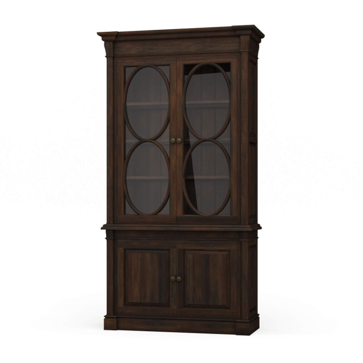 0be8c06e3671d46a4ff7cce651c9ed92 Fiona 4 Door Display Cabinet W/ Glass Shelves - Image 1
