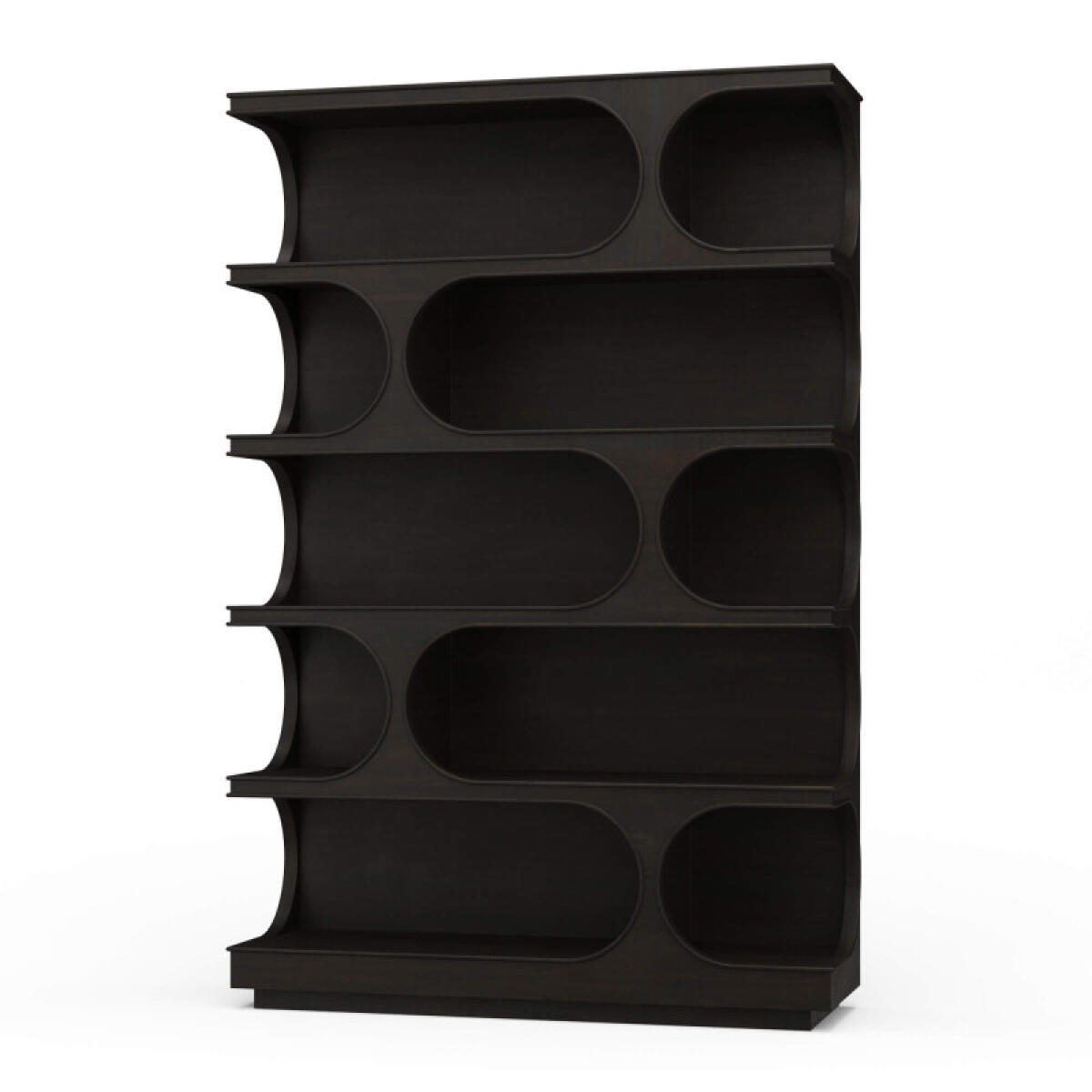 0bf9d066daf2fd0219adf9e8941b9afb Vannes Crescent Bookcase - Image 1