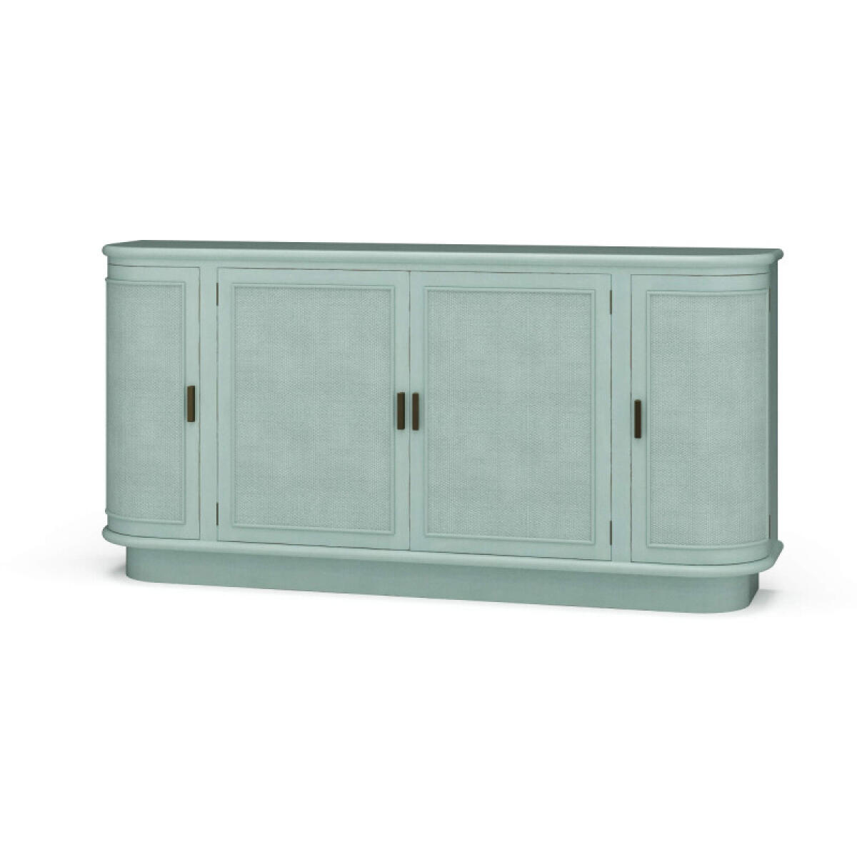 0c1831ecb33d6fbddf2d1625d7dfb44b Dakota Oval 4 Door Sideboard W/ Rattan Panels - Image 1