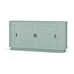 Dakota Oval 4 Door Sideboard W/ Rattan Panels