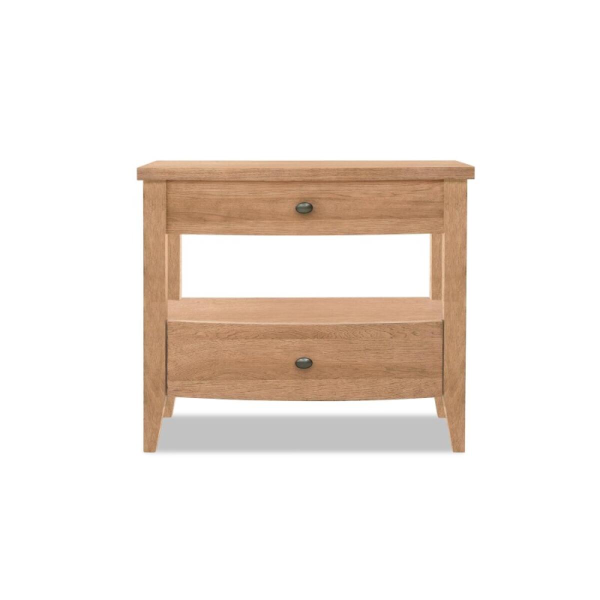 0c20ffa4ff9b1a341b141d400e1b0dec Open Nightstand 2 Drawers Natural Hickory TY656-675 - Image 1