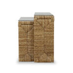 Tuscan Rush Nesting Console W/ Tempered Glass - Image 4