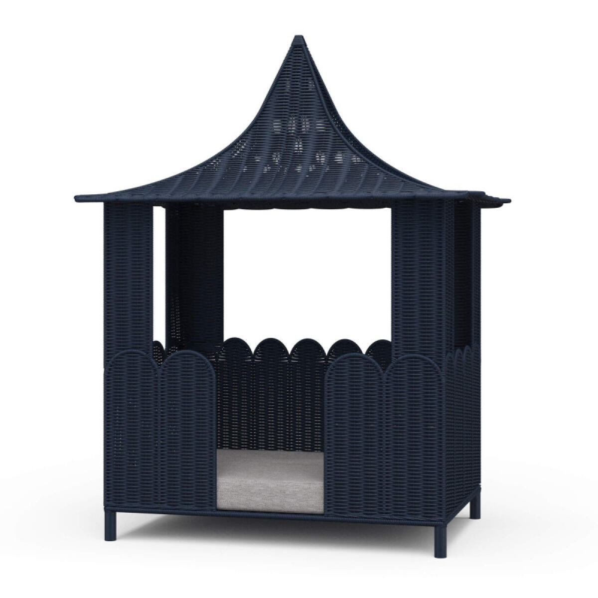 0c759dc9762787e4e9235da0a4682bec Scalloped Rattan Dog Bed - Image 1