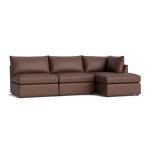 Beckham Leather Modular Chaise Sectional Sofa - Image 3