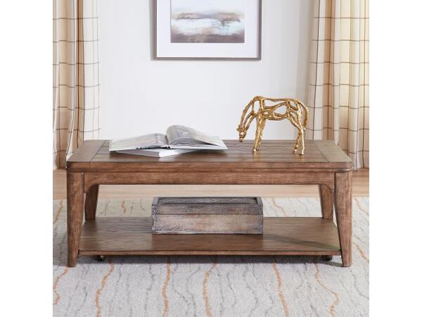 Ashford Rectangular Cocktail Table Cocktail & Coffee Tables Brown