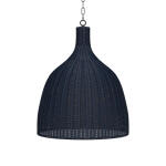 Hampton Rattan Pendant Large Lighting Blue 11