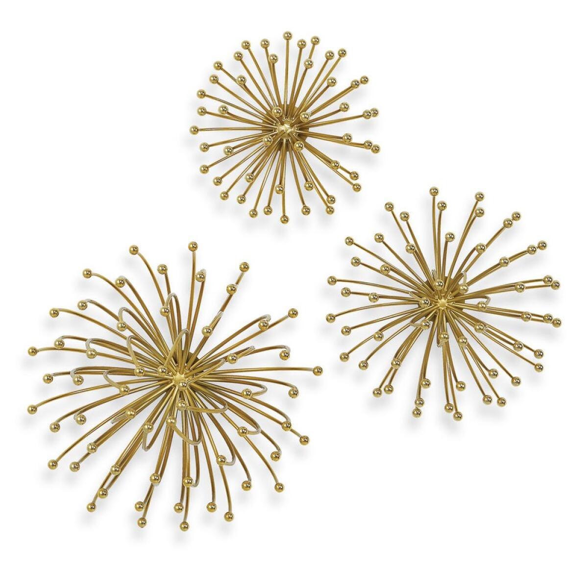 0ca1e77515f66e7371b2a27a6dbcdb2b Aga Metal Wall Decor, S/3 - Image 1