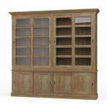Hudson 99'' Bookcase W/ Sliding Doors
