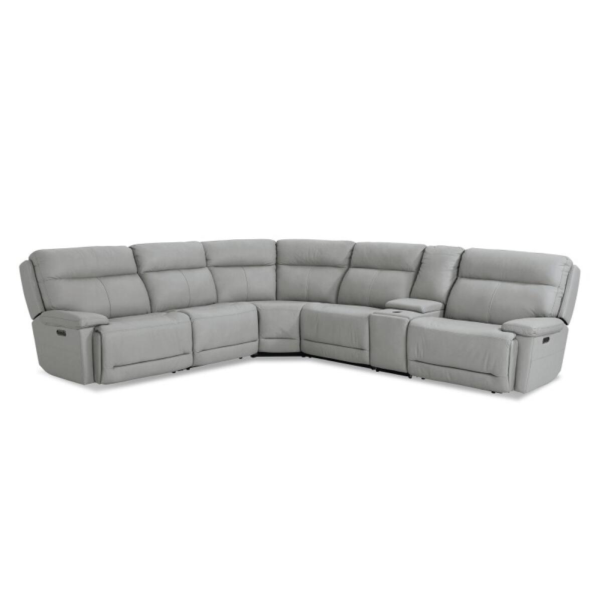 0ceffad3f5eb11771987dba3e1b347b1 Fletcher Leather Power Reclining Sectional - Image 1