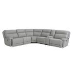 Fletcher Leather Power Reclining Sectional