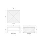 Tuscan Rush Coffee Table W/ Tempered Glass - Image 6