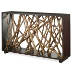 Teak Maze Console Table - Image 4