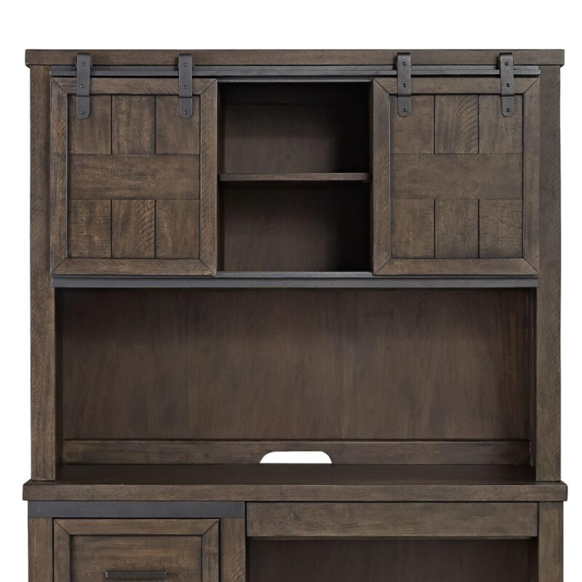 Thornwood Hills Double Barn Door Hutch Youth Dressers Brown 2 Thornwood Hills Double Barn Door Hutch Youth Dressers Brown 2