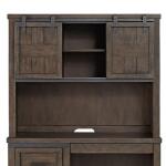 Thornwood Hills Double Barn Door Hutch Youth Dressers Brown 4