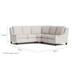 Magnificent Motion Slope Arm Reclining Sectional Sectionals Bassett Furniture 15