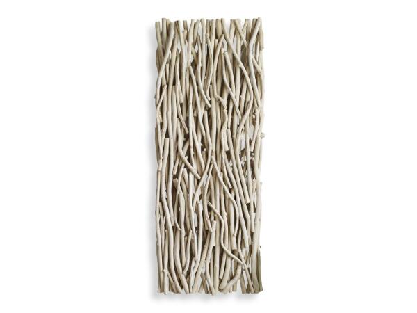 Gathered Teak Wood Wall Decor, Bleached Wall Decor Bleached 2