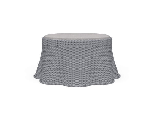 Newport Rattan Ottoman W/ Cushion Ottomans & Poufs Bramble